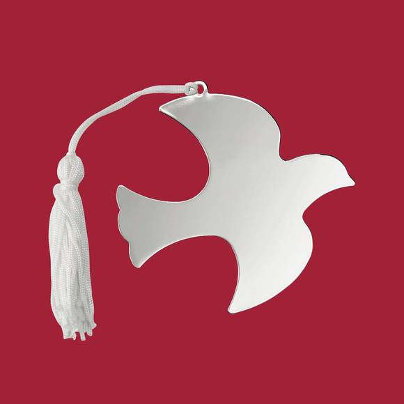 NEW CREATIVE GIFTS INTERNATIONAL dove shaped ornament in silver - Picture 4 of 4
